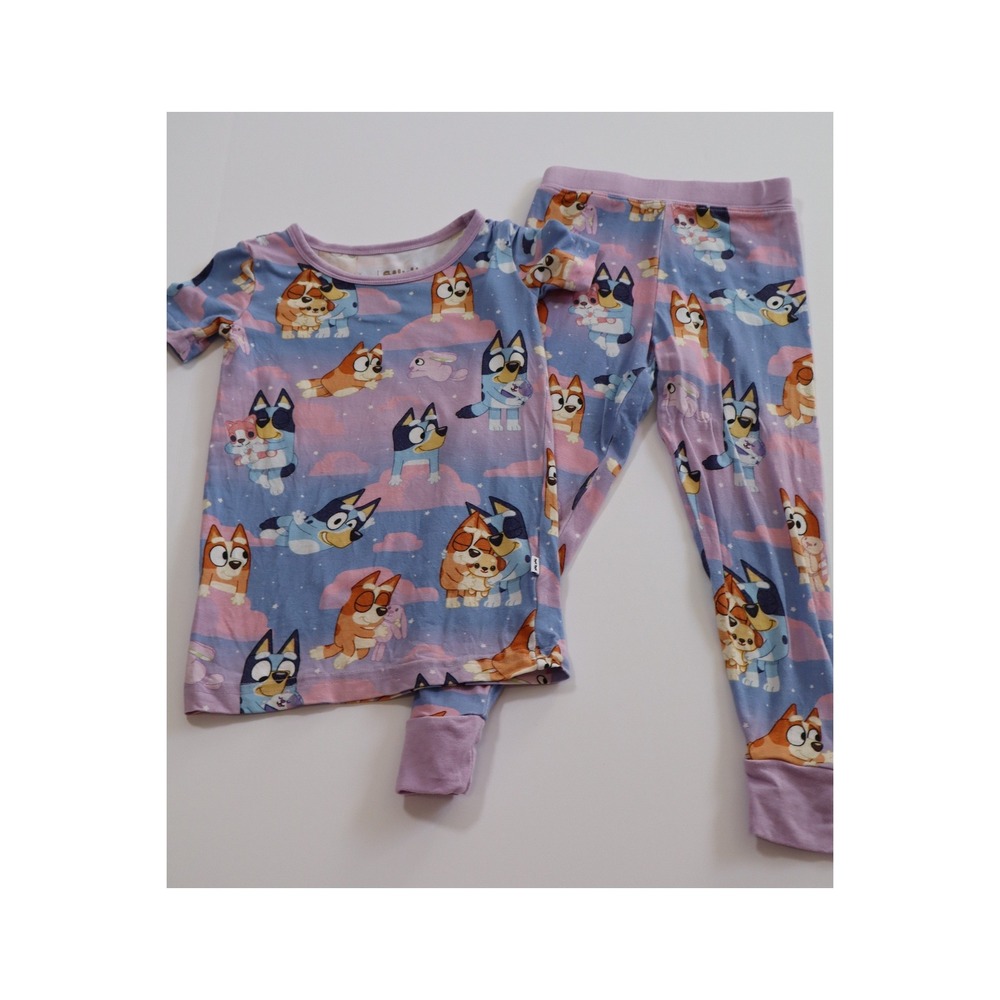Little Sleepies Bluey Short Sleeve Pajama Set 18-24 Months
